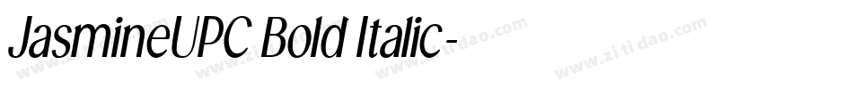 JasmineUPC Bold Italic字体转换